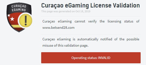 Betsend geçersiz lisans kullanıyor.