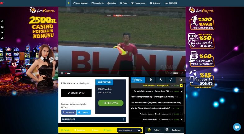 Betexper TV canlı maç yayını