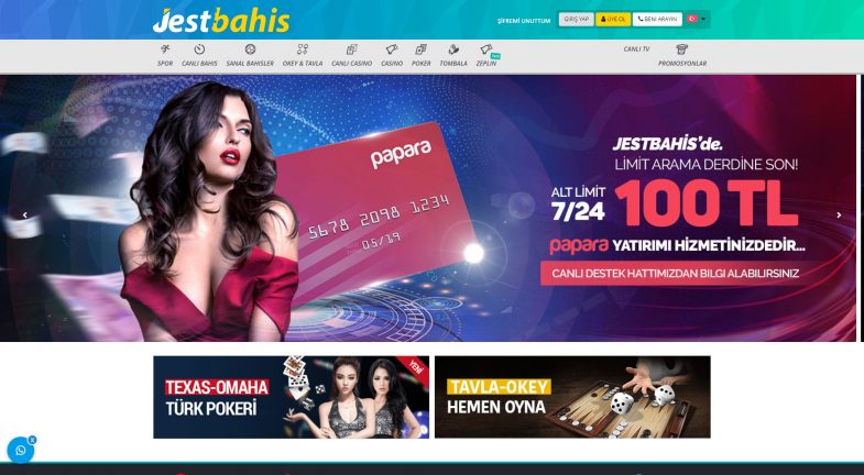 Jestbahis giriş ve üye kaydı