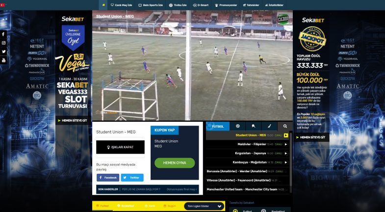 Sekabet TV uygulaması