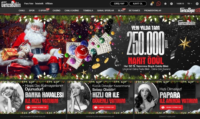 Gencobahis sitesi yeni yıl teklifleri