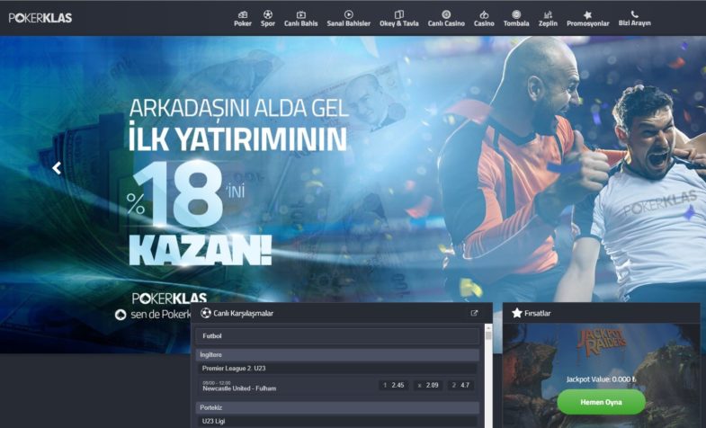 Pokerklas giriş adımları