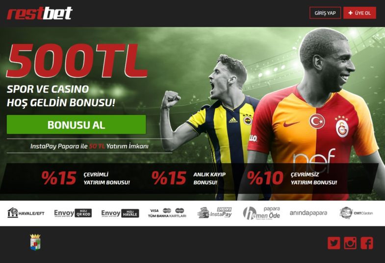 Restbet giriş sayfası
