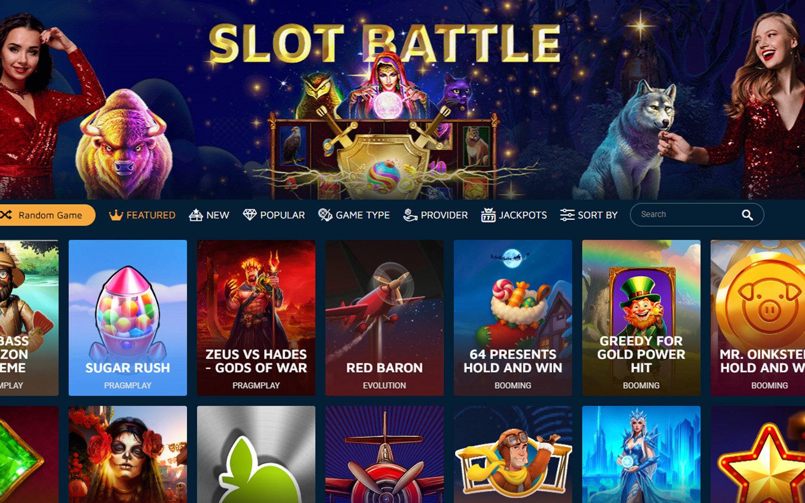 Betlima casino bölümünde kampanya bannerı ve altında yer alan önerilen oyunlar satırının görüldüğü ekran.