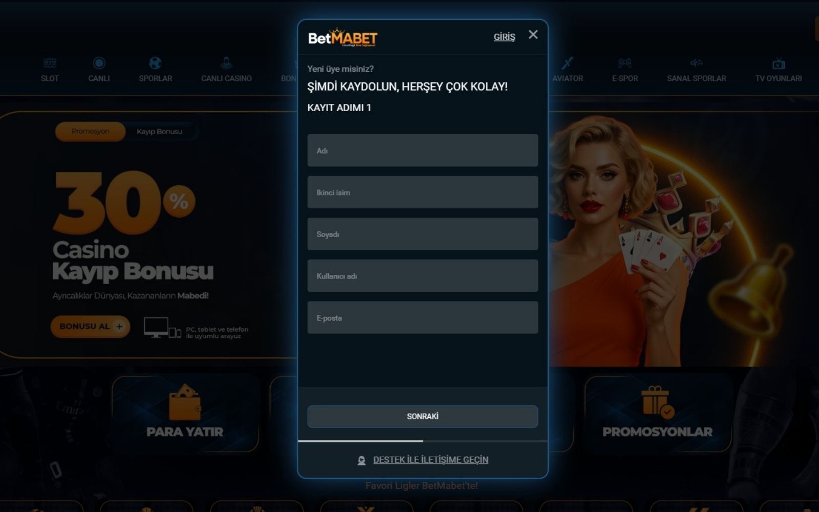 Betmabet lisans ekranında şirket adı, kayıt numarası ve denetleyici kurum detaylarının yer aldığı görünüm.