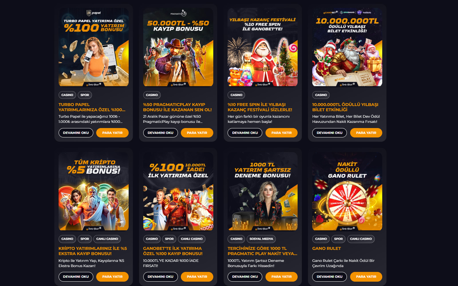 Ganobet bonus sayfasında kombine kupon yapan oyuncular için ekstra kazanç sağlayan kombine bonus kampanyası.