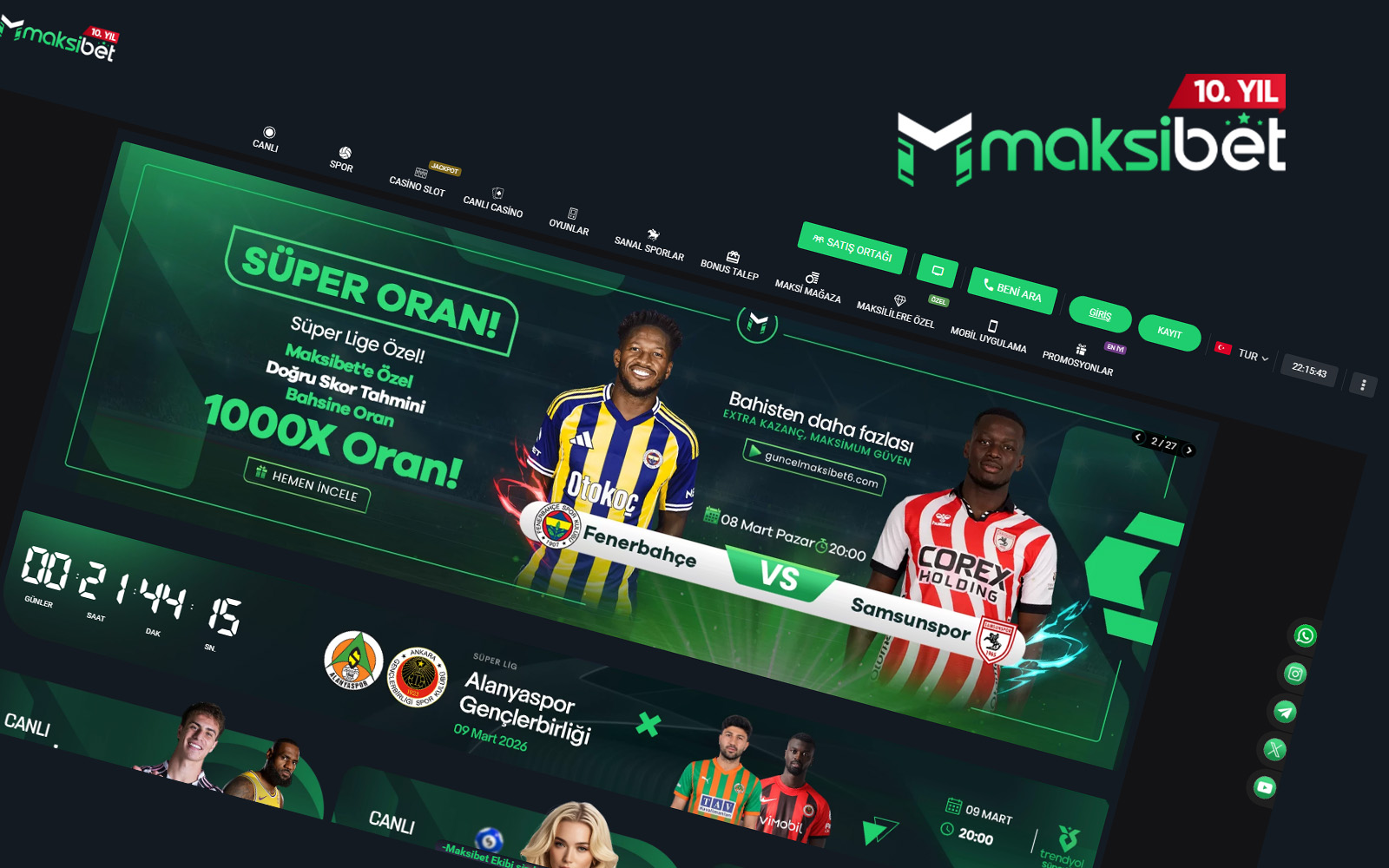 Maksibet mobil sayfasında uygulamanın hızlı giriş ve düşük veri kullanımı özelliklerini öne çıkaran metin blokları.