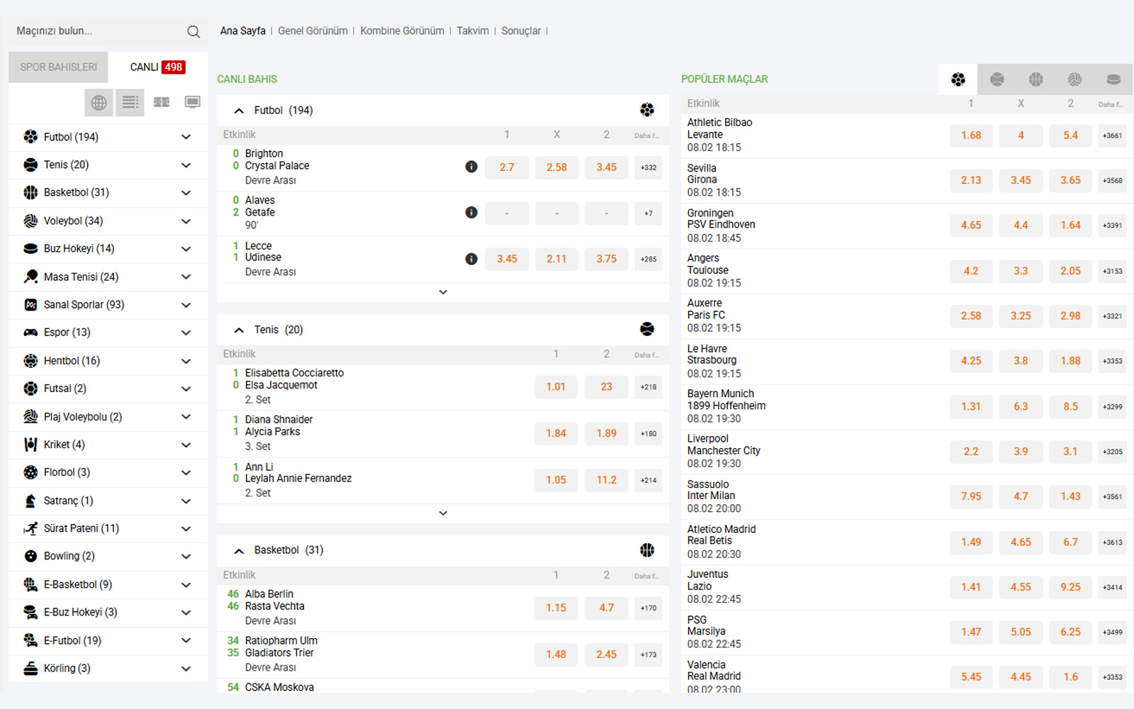 Maldobet giriş sayfasında yeşil tonların hakim olduğu spor odaklı ana ekran tasarımı.