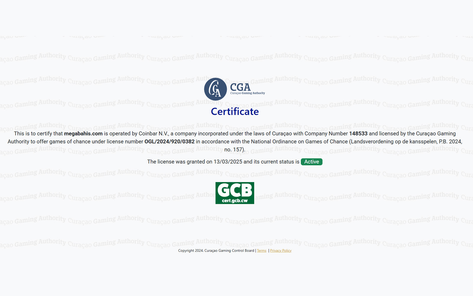 Megabahis lisans bölümünde yaş sınırı uyarıları ve yasal erişim koşullarını anlatan açıklayıcı paragraflar.