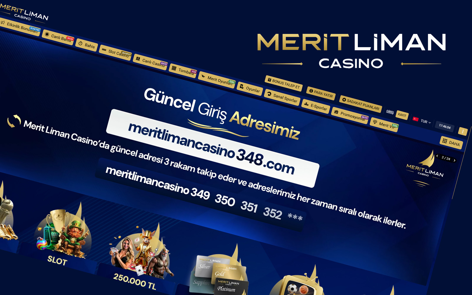 Meritlimancasino giriş sayfasında üst kısımda dil seçenekleri, giriş paneli ve yardım bağlantılarının yer aldığı arayüz.