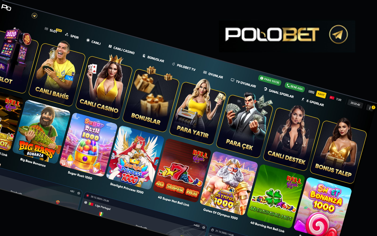 Polobet giriş ekranında hızlı üye girişi, şifre hatırlatma ve kayıt seçeneklerinin birlikte sunulduğu görünüm.