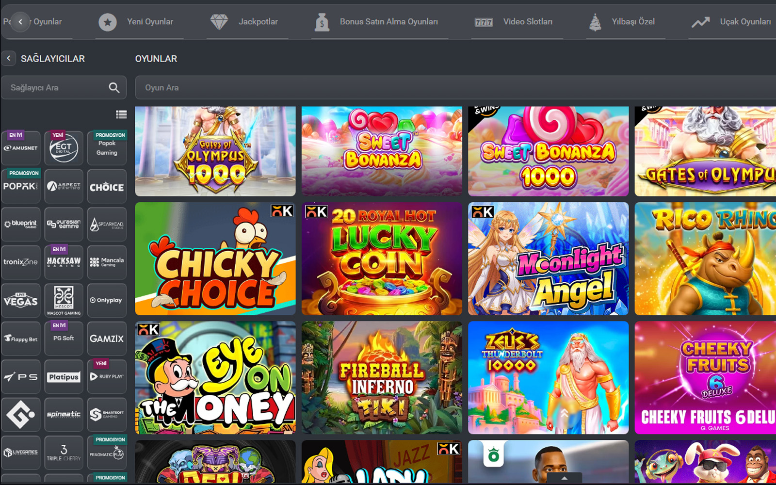 Routebet casino ekranında mobil uyumlu grid yapısı ile slot ve masa oyunlarının yan yana dizildiği tasarım.