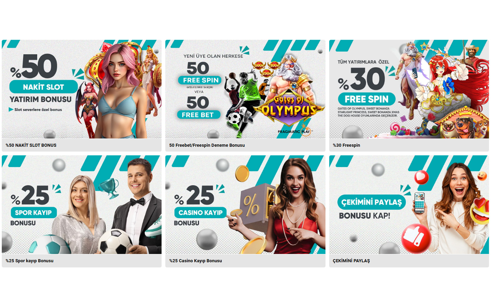 Siyahbet bonus ekranında çevrim şartları ve minimum yatırım tutarı detaylarının yer aldığı kampanya listesi.