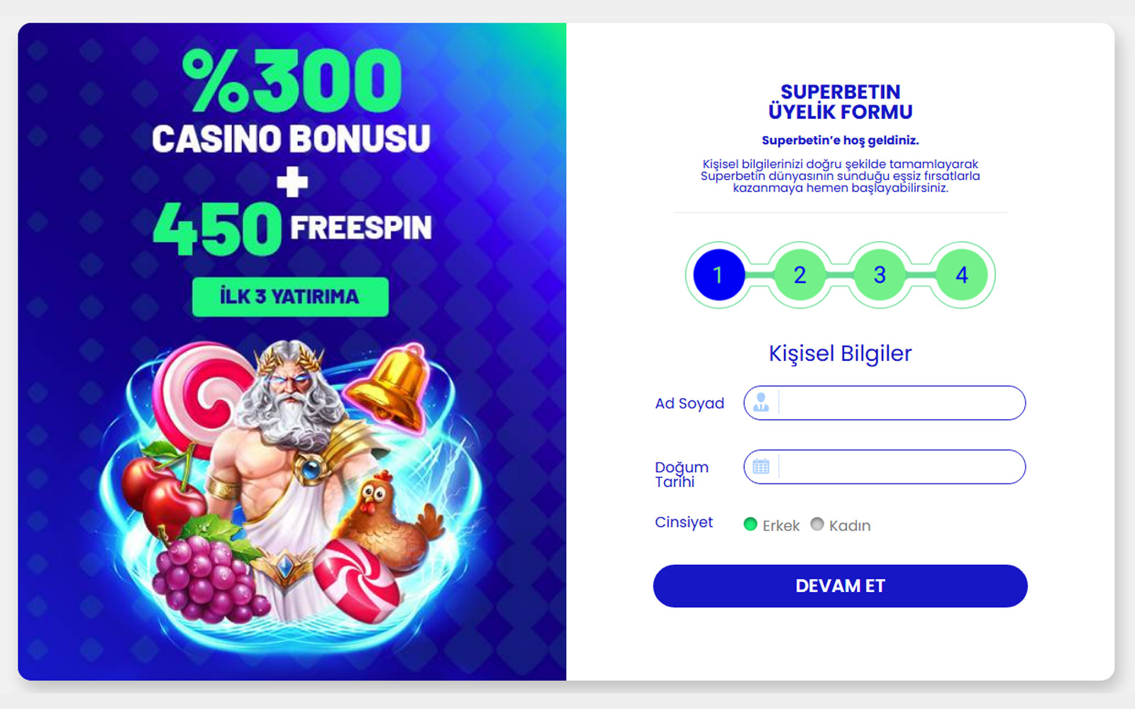 Superbetin giriş sayfasında yeni kullanıcılar için dikkat çekici kayıt ol çağrısının bulunduğu ana ekran.