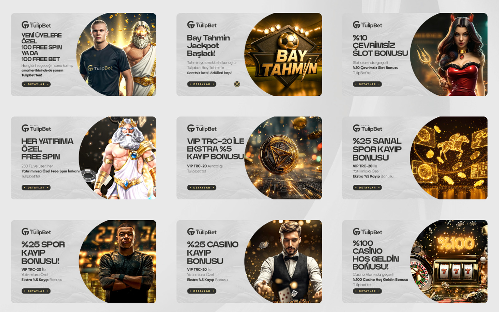 Tulipbet bonus sayfasında turnuva ve yarışmalar için ekstra ödül ve bonus havuzlarının duyurulduğu görünüm.